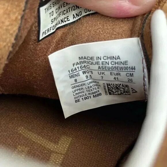 Converse Cons Louie Lopez Pro Low / Chestnut Brown Men’s Sz 8 - Picture 9 of 11